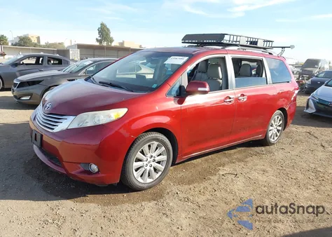 2013 Toyota Sienna Limited 7 Passenger from USA, damaged, VIN 5TDDK3DC9DS057138